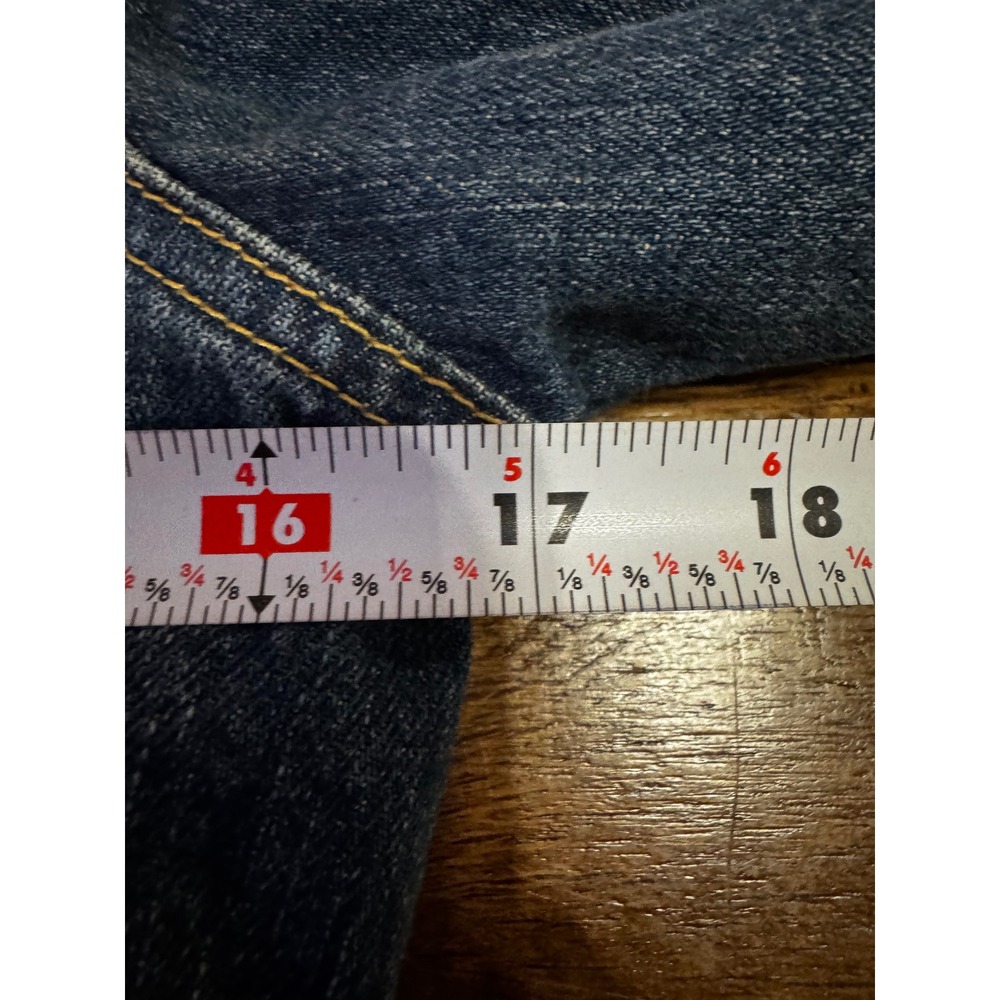 Abercrombie & Fitch Womens Denim Jacket Faux Fur Sherpa Lined Blue Small - Picture 11 of 12